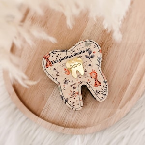 Children's baby tooth box with personalized engraving