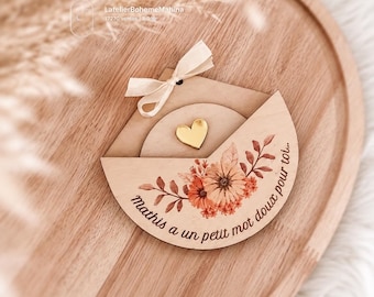 Envelope-shaped box - Personalized Surprise Proposal - Godmother/Godfather/Best Man - Emotional Announcement Gift - Wood Engraving