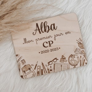 Cartel de regreso a clases, personalizado para niños.
