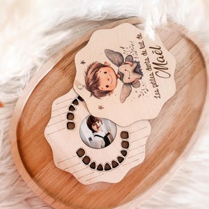 Baby tooth box for children with personalized color engraving - storage box for children&#39;s baby teeth