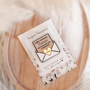 Gepersonaliseerde magneet voor oppas, eindejaarscadeau voor Atsem, koelkastmagneet cadeau