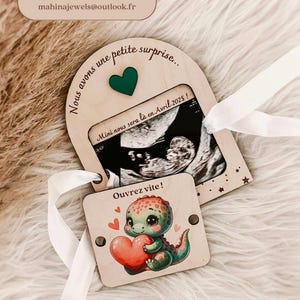 Personalized surprise request box with child's photo, godmother, godfather request