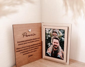 Cornice personalizzata con foto e testo per la festa della mamma, la festa dei nonni, regalo di compleanno, regalo per madrina/padrino