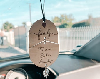 Car jewelry to personalize to hang on the rearview mirror, personalized gift, Mother's Day