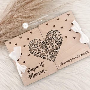 Originele zwangerschapsaankondiging met een gepersonaliseerd notitieboekje – aankondiging van de toekomstige vader, oma of opa – verrassend idee voor een babyaankondiging