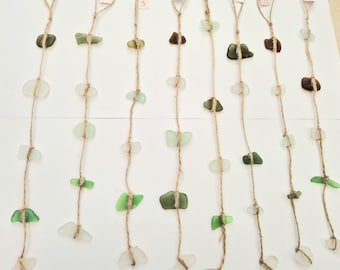 Handmade Norfolk Seaglass Suncatcher Mobile: Coastal Window Decoration