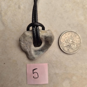 Natural Norfolk Hag Stone Lucky Necklace, Handcrafted Gift Number 5