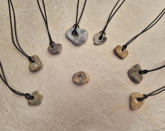 Natural Norfolk Hag Stone Lucky Necklace, Handcrafted Gift