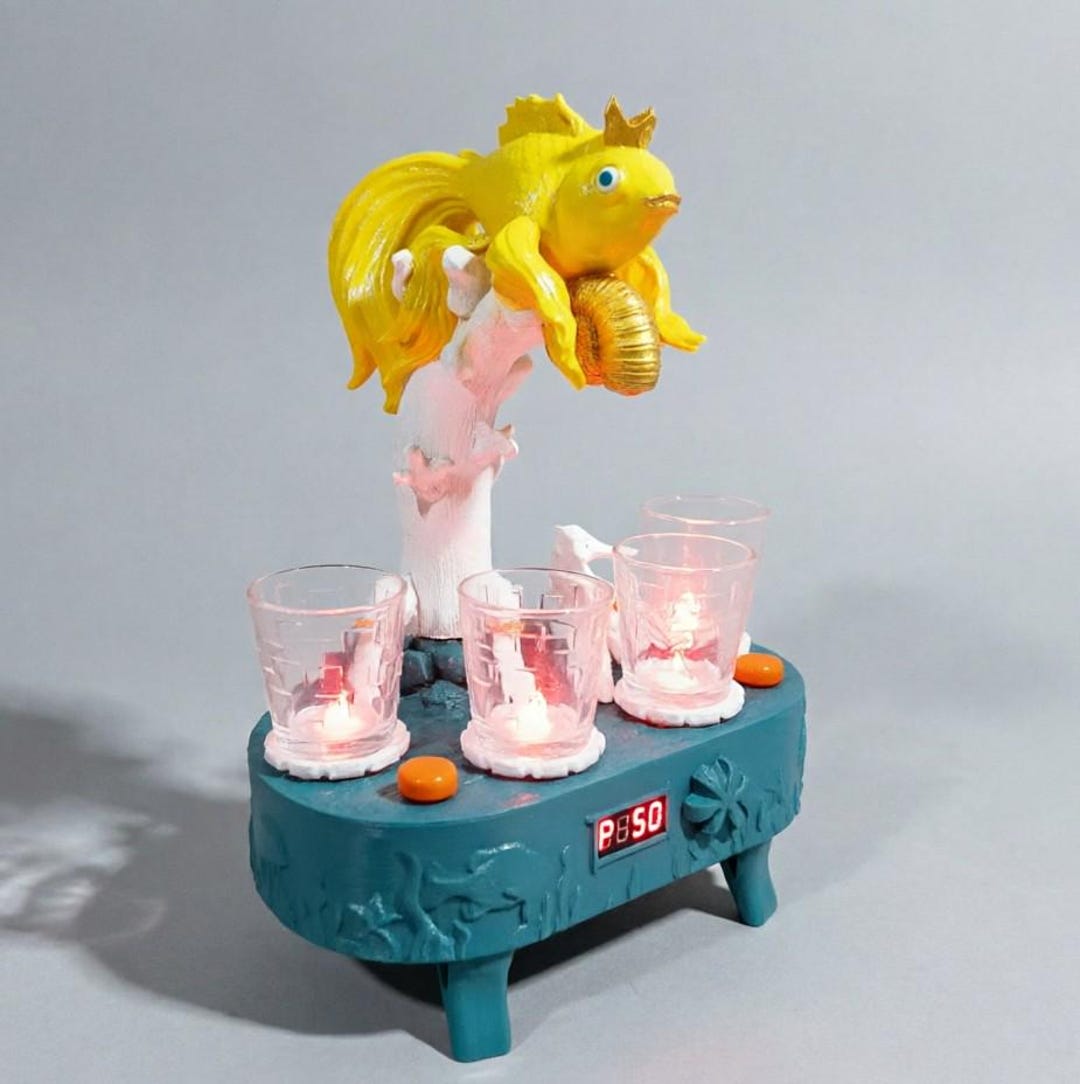 Goldfish Shot Dispenser – 3D Printed Liquor Pourer, Automatic Dosing ...