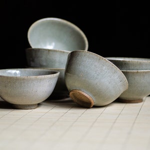 Ceramic Tea Cup with Dolomite glaze, Wide teabowl, coffeecup. Japanese-style handmade teacup, perfect for tea, coffee and spirits. image 3