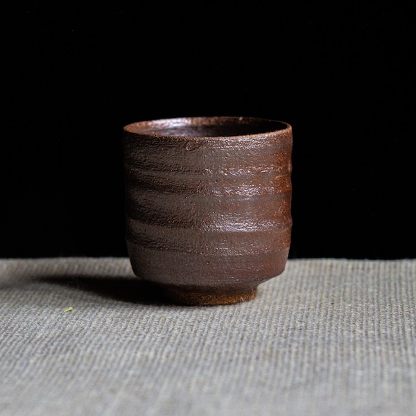 Shino Yunomi Tea Cup, Ceramic Japanese Cup, Handmade Coffee Cup