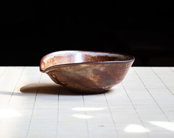 Coffee Bean / Tea Dosing Cup Tray Ceramic - Coffee Bean Scaling - Tea Holder - Tea Spoon with Shino glaze - Small Chahai - Tea Pourer