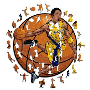 Basketball Players Jigsaw Puzzle for Adults & Kids NBA Wooden 