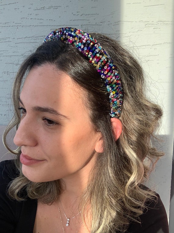 Colorful Beaded Headband Beaded Headband - Pretty in Pink – Cheeky Plum main image 2