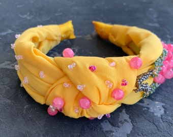 Fasce per nodi da donna, Accessori per capelli, Fascia unica, Fasce top knot, Regali per donna, fasce per capelli, Fascia per capelli, Regalo per lei, Corona