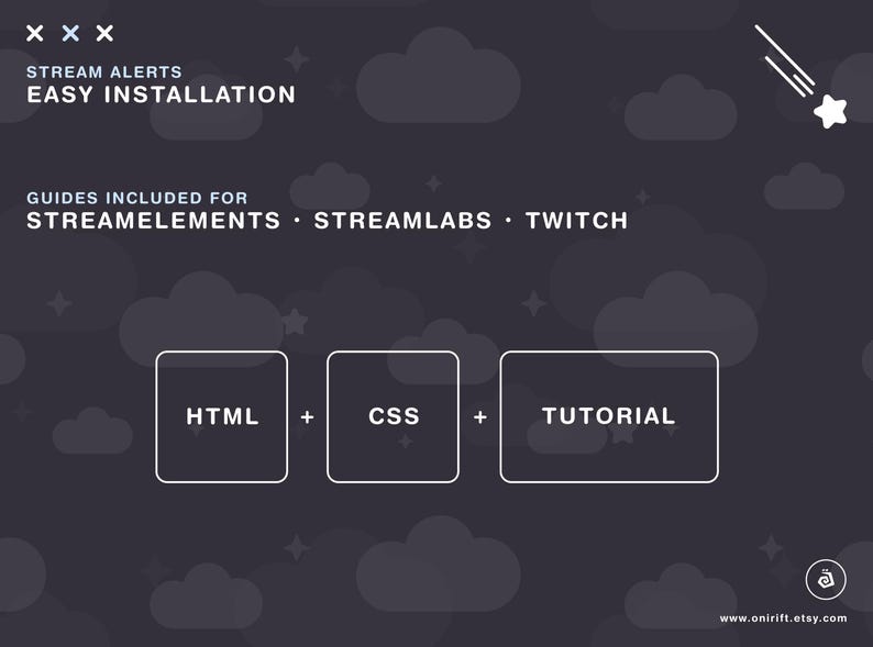 Celestial Twitch Alerts for Your Twitch / Youtube / Kick Channel, Moon ...