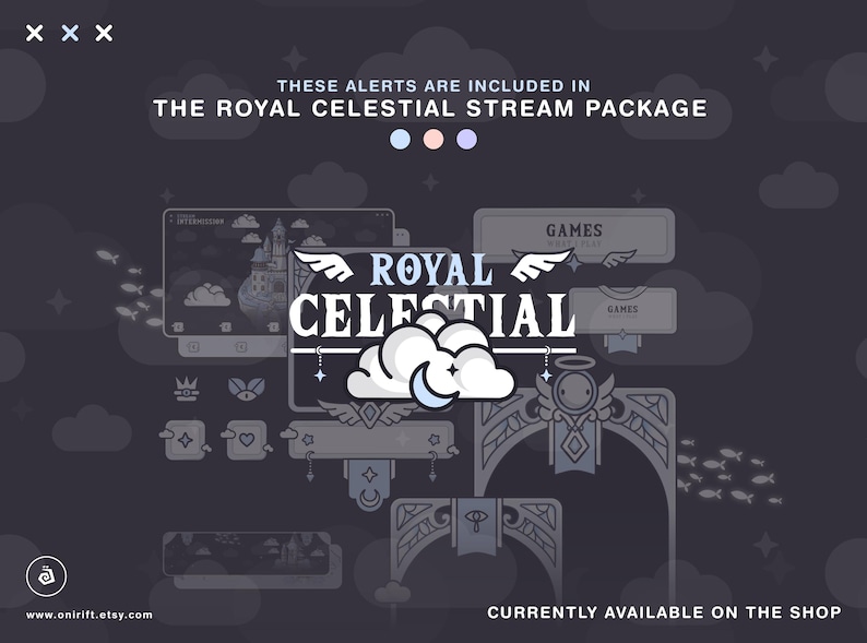 Celestial Twitch Alerts for Your Twitch / Youtube / Kick Channel, Moon ...