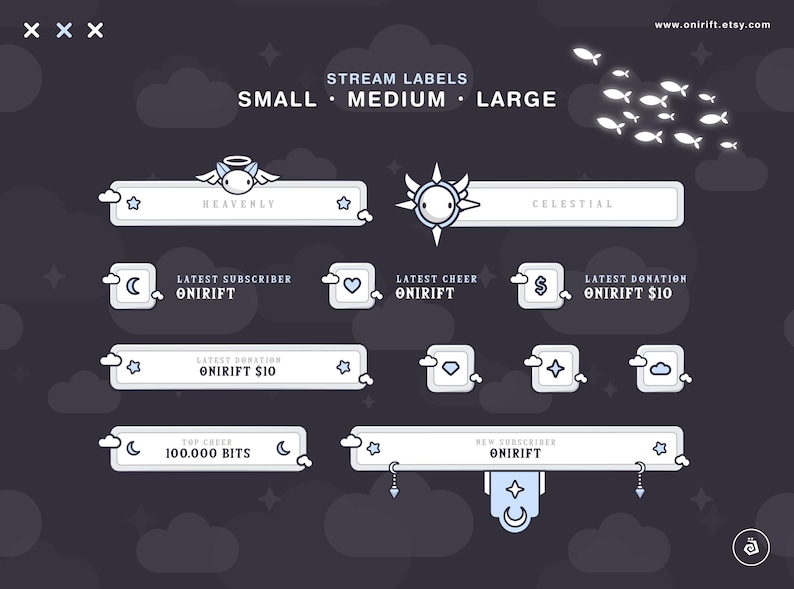 Royal Celestial Stream package - Ethereal & Angelic vibes - Stream Labels