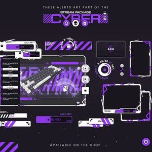 Modern, Cyberpunk and Tech Animated Stream Alerts Twitch Stream Alerts ...
