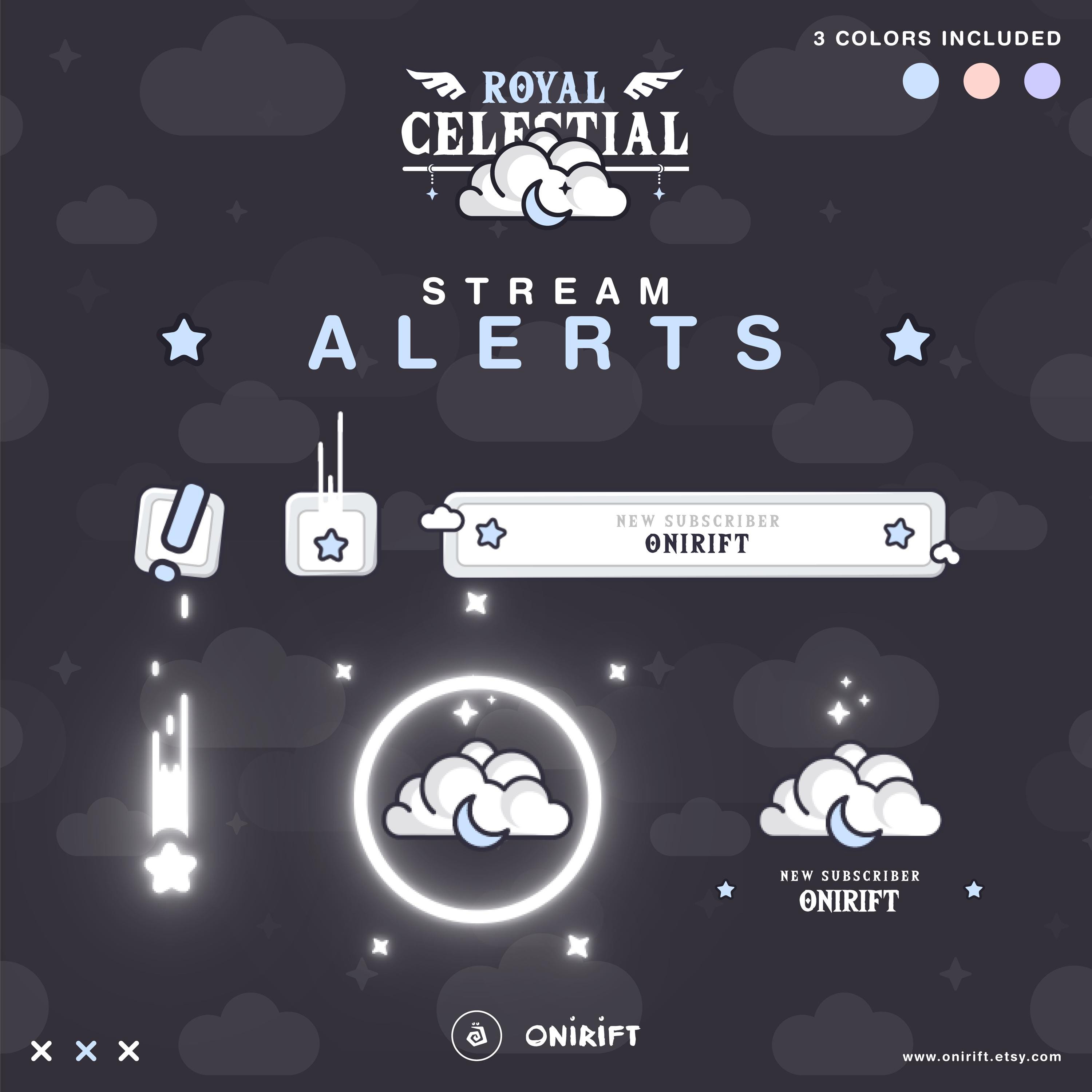 Celestial Twitch Alerts for Your Twitch / Youtube / Kick Channel, Moon ...