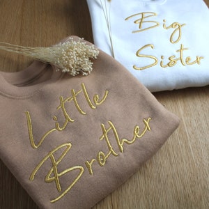 Sibling Jumper / Little Sister, Big Sister, Little Brother, Big Brother Sweatshirt / Baby Announcement Jumper