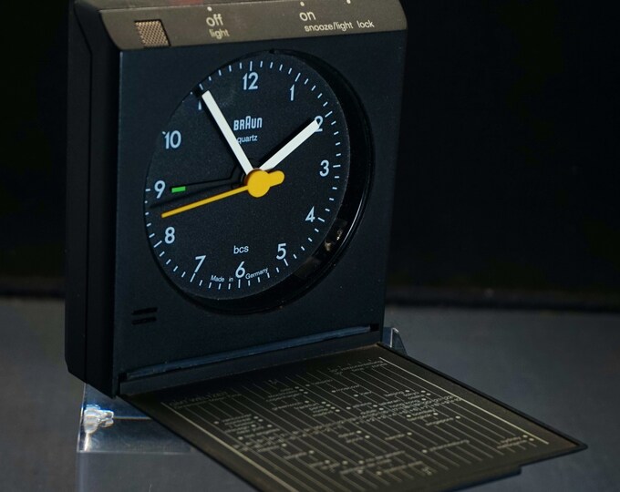 Braun Quartz Vintage Alarm Clock Voice Control Etsy