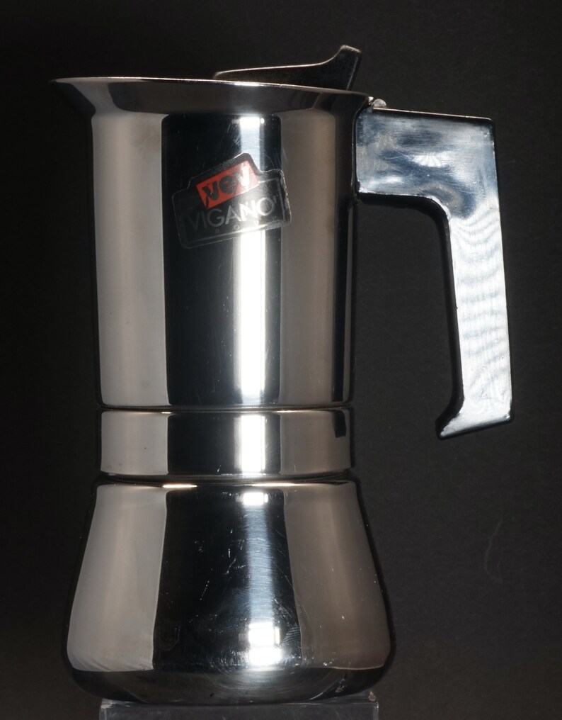 Vintage Vev Vigano Inox Espresso Maker 3 Cups Etsy
