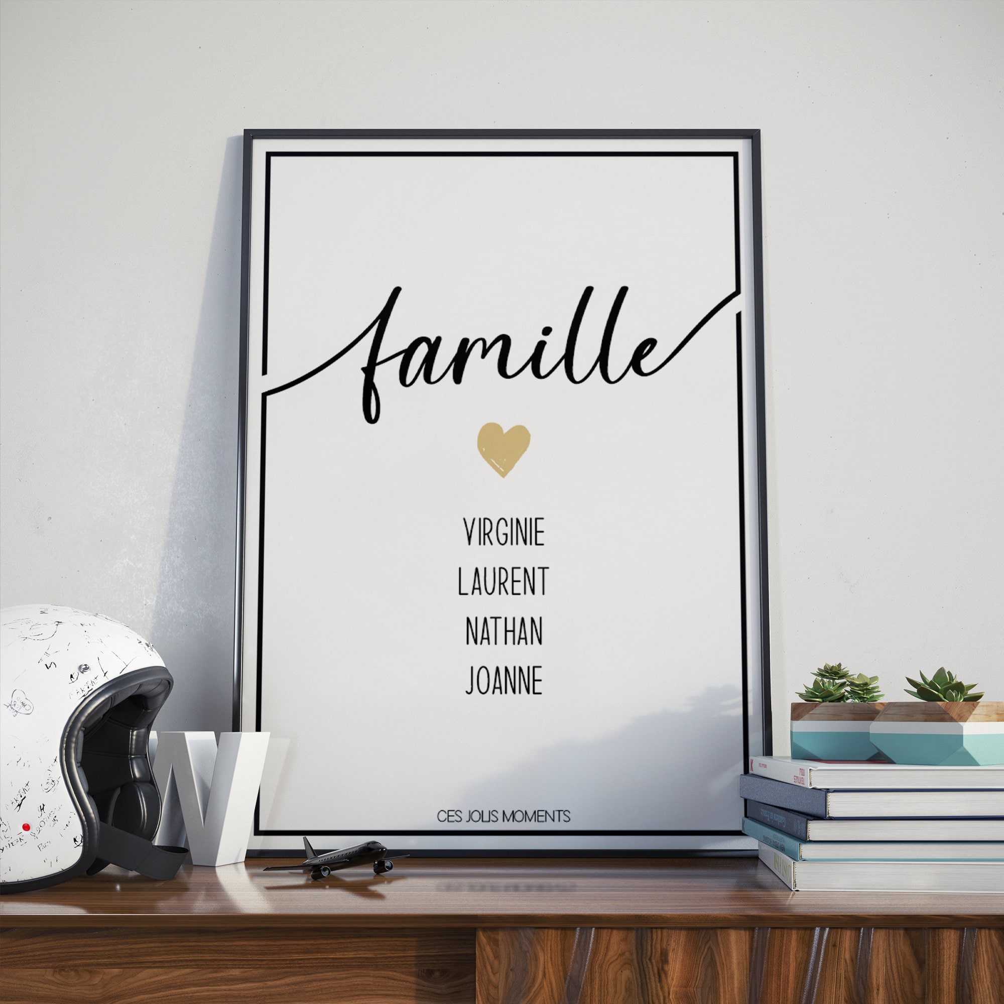Affiche Personnalisée Famille - Cadeau Couple Poster