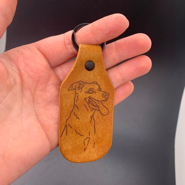 Custom Dog Keychain Etsy