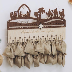 Hanging Advent Calendar For Kids. Christmas Countdown. DIY Advent. Christmas Accents. Holiday Home Decor. Custom Adult Advent Calendar.