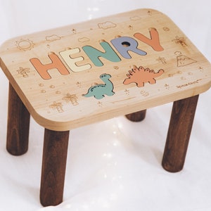 First Christmas Gift. Stool for Toddlers. Wooden Name Stool. Personalized 1st Birthday Baby Girl Gift. Furniture For Kids.Gifts for Toddler