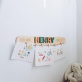 Look What I Made Sign Personalized Art Display For Kids Wall Nursery Decor Custom Birthday Baby Gift Name Puzzle Christmas Gift Toddler Gift