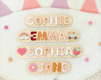 Wooden Name Puzzle for Baby, Custom Name Puzzle Gift, Baby Shower, First Birthday Gift, New Baby, Christmas Gift, Personalized Name Puzzle