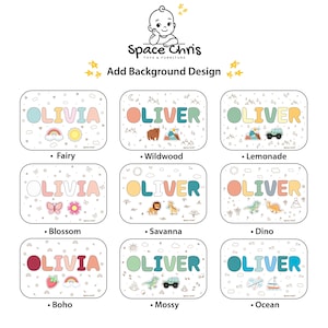Name Hocker von Space Chris, Montessori Helfer für Kinder, Geschenk zum 1 Bild 6