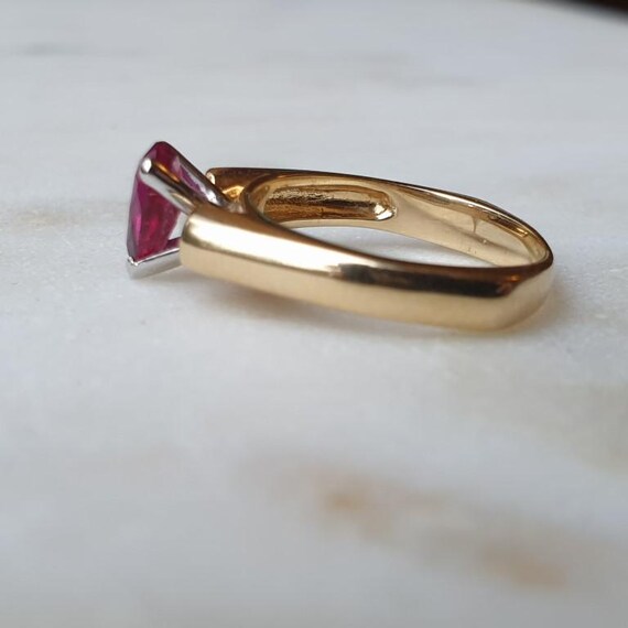 Unique 18ct Ruby and Diamond Ring - image 6