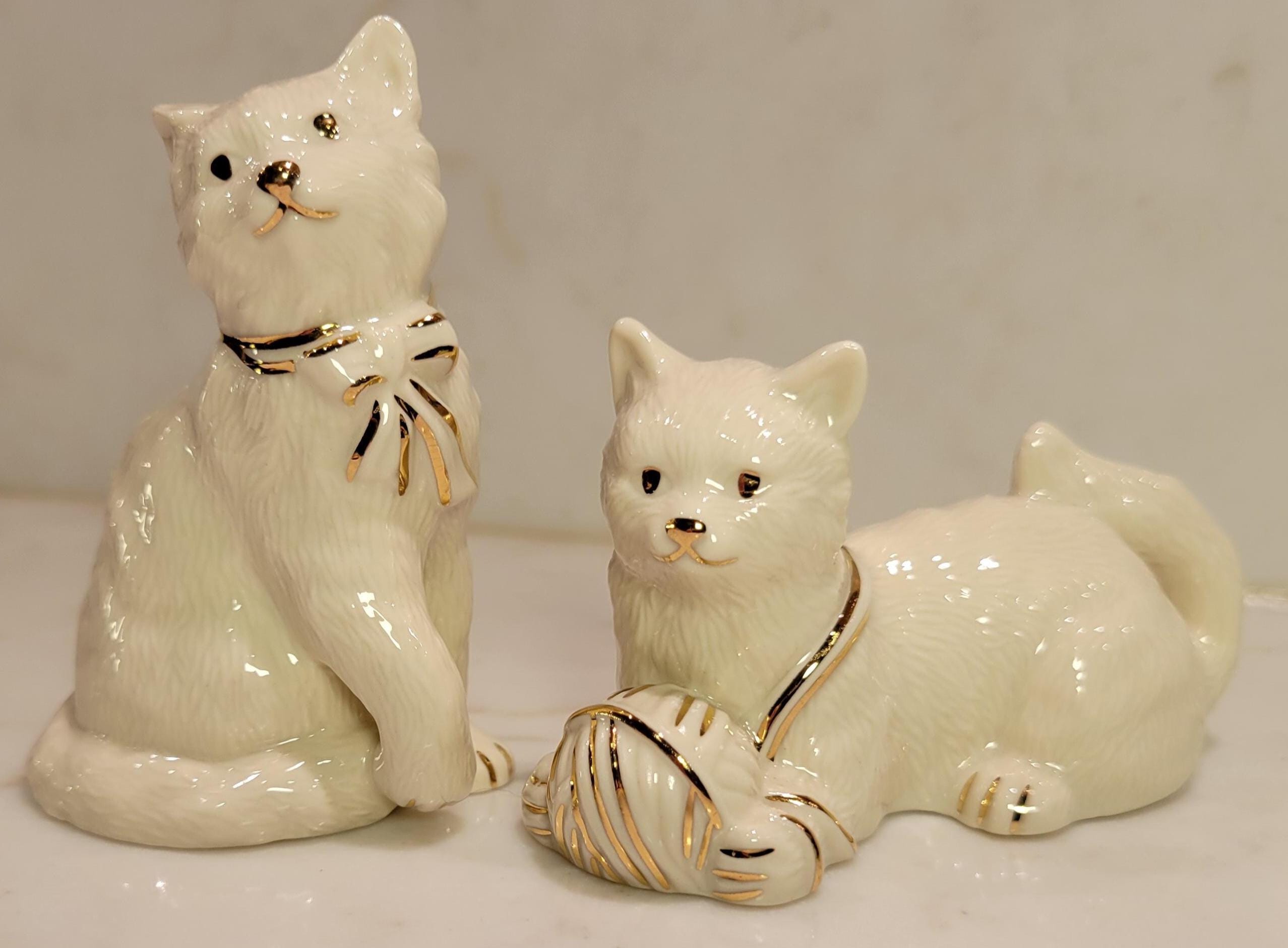 Lenox Cat Figurine - Etsy