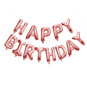 Large 16&quot; Self-Inflating HAPPY BIRTHDAY Balloons Letter Banner Bunting Party Decoration UK