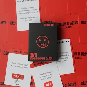 Juego de cartas para beber / Fiesta de juegos para beber / Bebidas previas / Noche de juegos / Cartas de fiesta /
