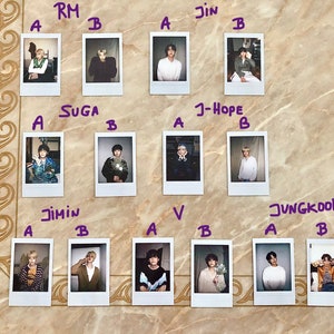 BTS OFFICIAL Instant Photos from the Deco Kit (Sold Individually)