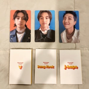 BTS Official Photo Cards and Message Cards From the Butter