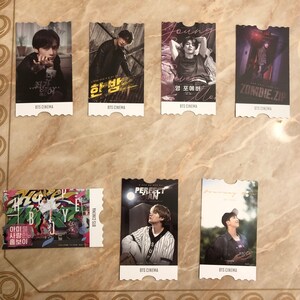 BTS Official ARMY Zip Cinema Ticket Photocards