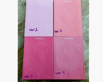 BTS Official Persona Album All Versions (no Photocard or