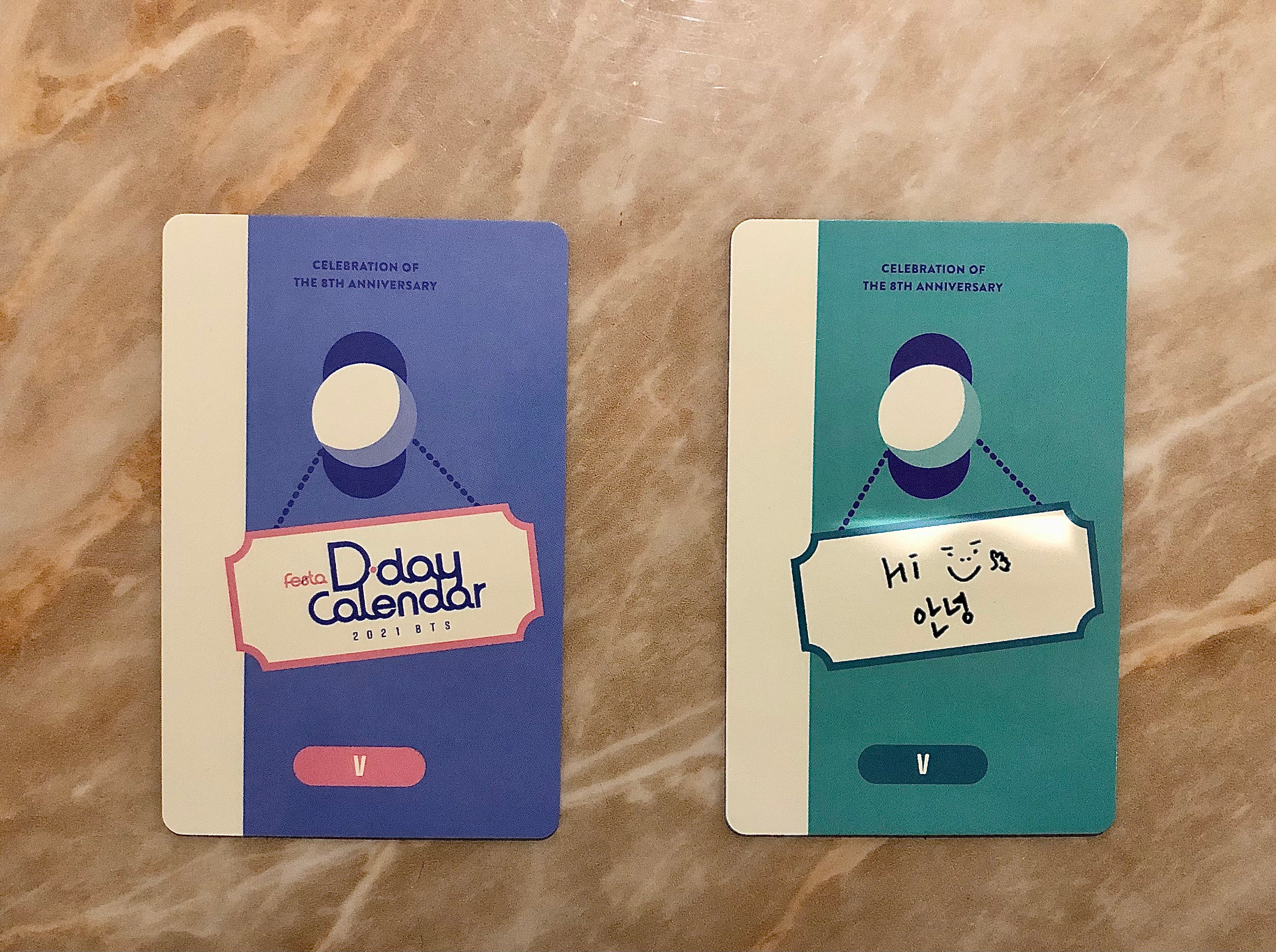 BTS 2021 Official Festa D-day Taehyung Photocards - Etsy