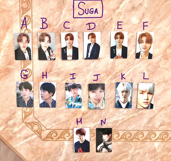 BTS OFFICIAL DICON Suga/yoongi Photo-cards (sold Individually) - Etsy
