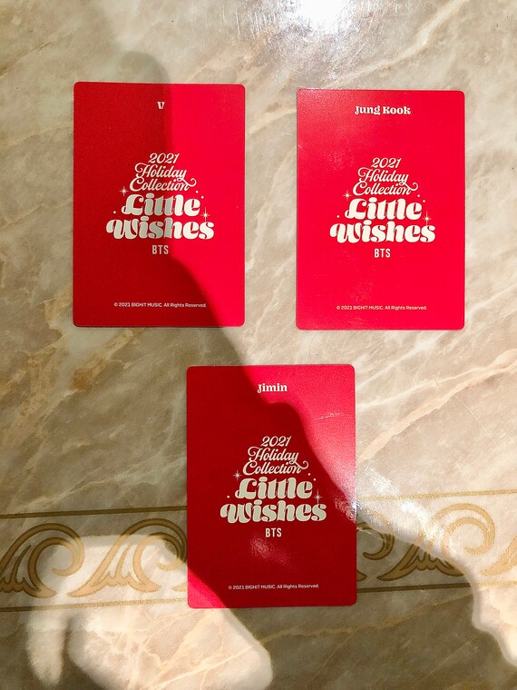 BTS Official 2021 Holiday Collection Little Wishes Photocards