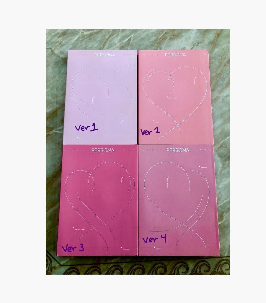 BTS Official Persona Album All Versions no Photocard or Etsy India