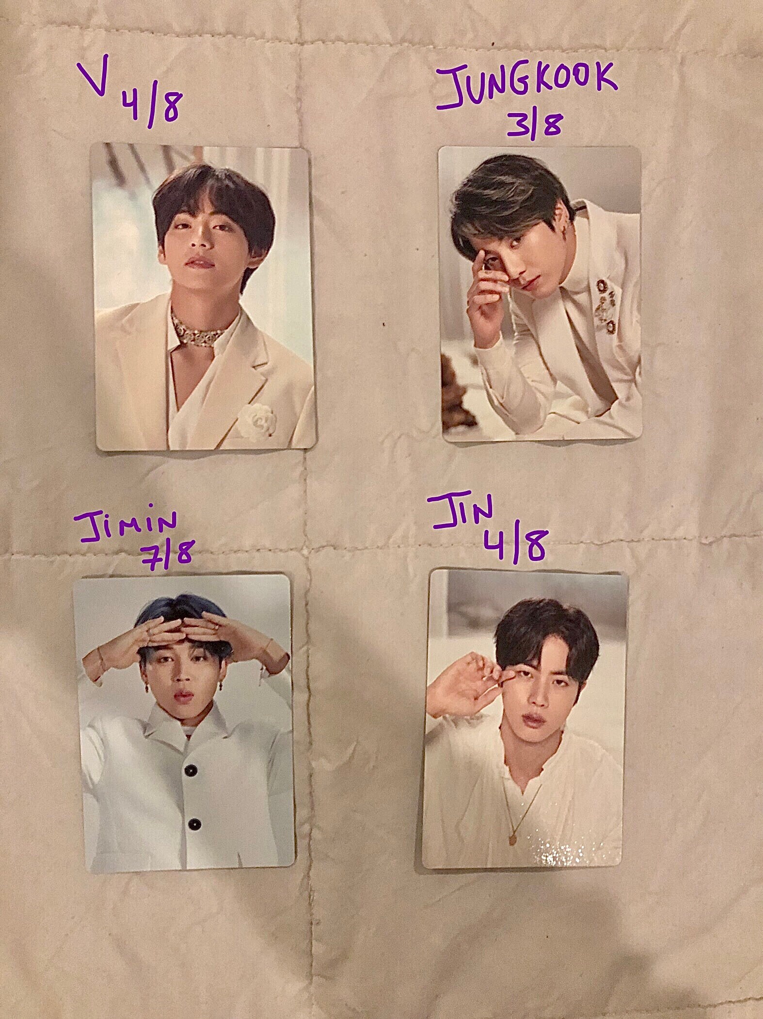 BTS ミニフォト オール MAP OF THE SOUL TOUR 全国総量無料で 防弾少年団(BTS) ミニフォト TOUR SOUL THE OF