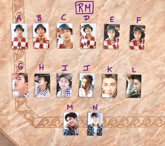 BTS OFFICIAL DICON Namjoon/rm Photo-cards (sold Individually) - Etsy