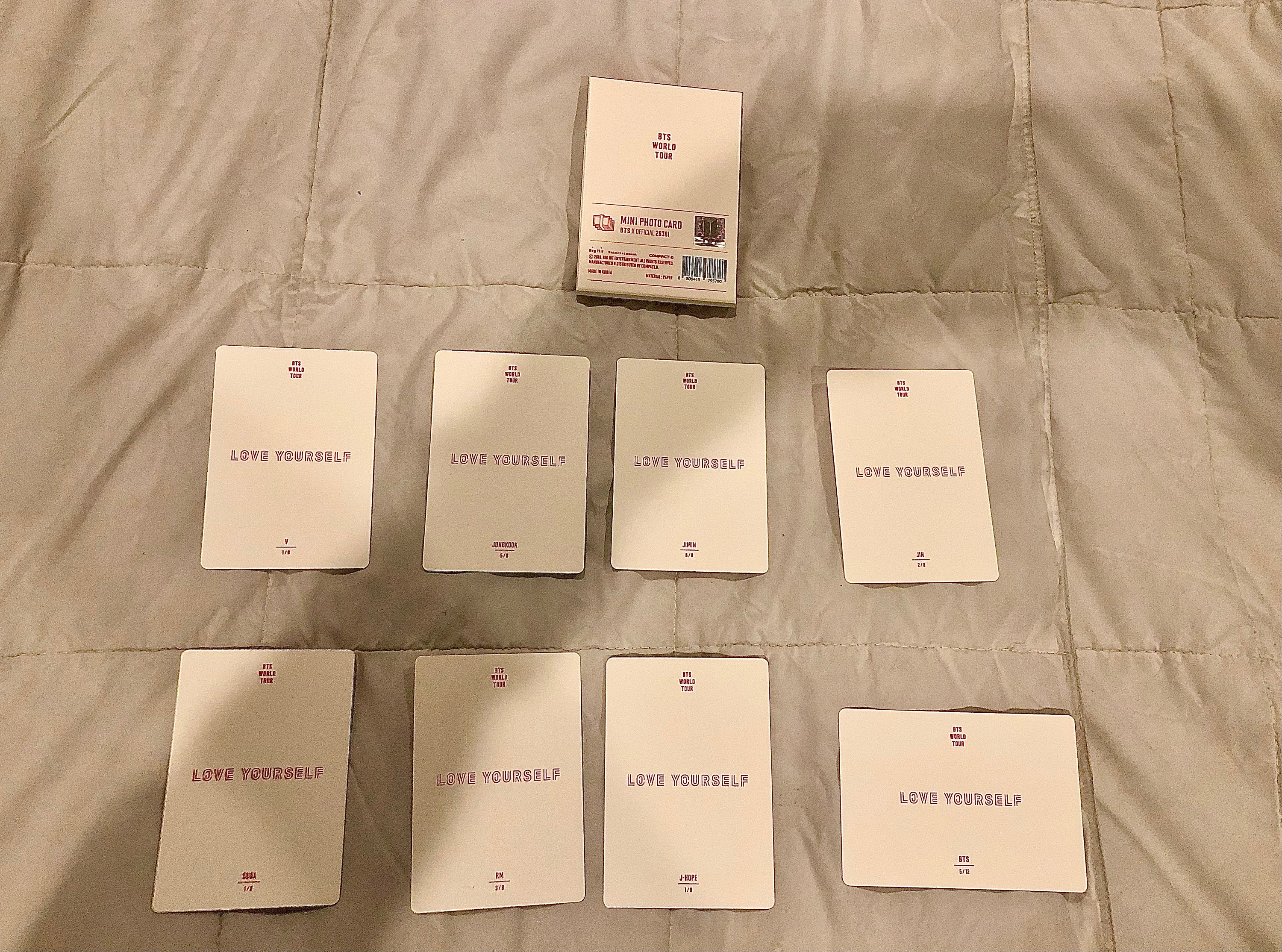 BTS OFFICIAL Love Yourself World Tour Photocards - Etsy BTS OFFICIAL Love Yourself World Tour Photocards - Etsy