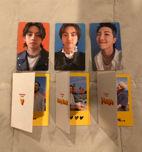 BTS Official Photo Cards and Message Cards From the Butter
